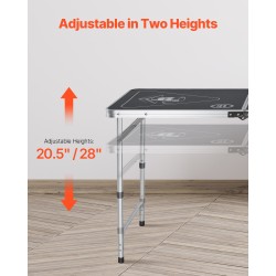 Taittuva beer pong -pöytä 8 ft MDF-melamiinipinnoite säädettävä korkeus 6 palloa