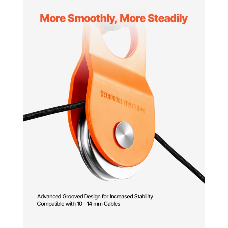 Taljapyörä raskaaseen käyttöön teräs 5 t työkuorma 10 t murtolujuus 108 mm