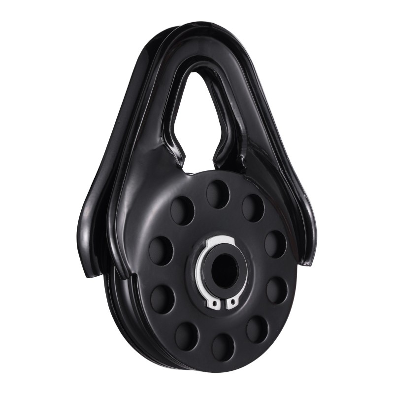 Teräksinen uritettu lohkotalja 7,3 t työkuorma 14,5 t murtolujuus 3/8 tuuman köydelle