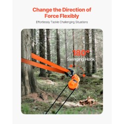 Taljalohko 2 t nimelliskuorma seosteräs 360 astetta kääntyvä koukku