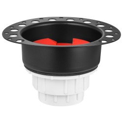 Vapaasti seisovan kylpyammeen viemärisarja PVC muovi messinkiosilla 1 5 tuuman viemärilähtöön