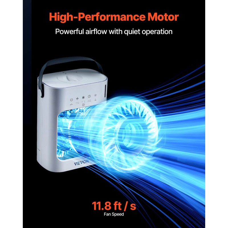 Haihduttava ilmaviilennin pöytämalli nelitoiminen kannettava 700 ml USB 3 nopeutta