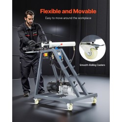 Sähköinen putkentaivutin 3/4–2 tuuman putkille 180 asteen taivutuksella 6L hydraulisylinterillä pyörillä