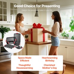 Leivontavuokasetti 6-osainen hiiliteräksinen musta tarttumaton pinnoite