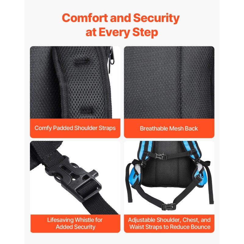 Juomareppu 15 l polyesterinen vedenpitävä 3 l vesipussilla vaellukseen