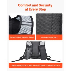 Juomareppu 2L juomarakolla 8L tilavuus vedenpitävä 420D polyesteri juoksuun vaellukseen