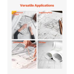 Suurkokoinen tulostinpaperi puhdas puumassa 762 mm 152,4 m 2 rullaa 80 g/m²