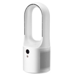 Terätön pöytätuuletin 7W USB virtalla 6 nopeustasoa hiljainen kompakti LCD näytöllä