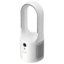 Terätön pöytätuuletin 7W USB-virtalla 6 nopeustasoa hiljainen kompakti LCD-näytöllä