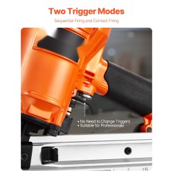 Paineilmakäyttöinen alumiininen kehysnaulain 21 asteen 50–90 mm nauloille 60 kpl