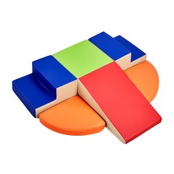 Vaahtomuovinen 6-osainen kiipeily ja konttaussarja PU-nahkaverhoilulla