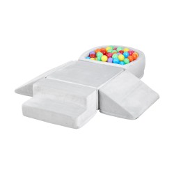 Pehmopalikkasetti viisi-osainen kristallisamettipäällinen korkeatiheyksinen vaahtosisus vauvoille ja taaperoille pallomeri