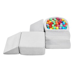 Pehmopalikkasetti viisi-osainen kristallisamettipäällinen korkeatiheyksinen vaahtosisus vauvoille ja taaperoille pallomeri