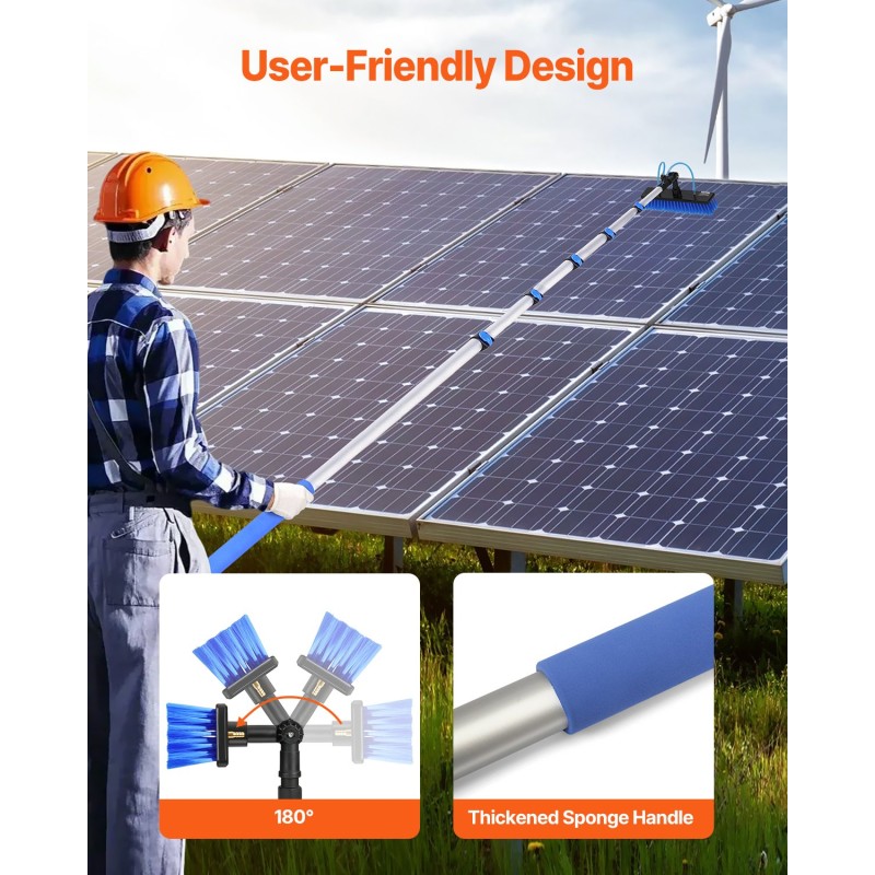 Vesipesujärjestelmä alumiininen teleskooppivarsi 2,15–11 metriä 20 metriä letku