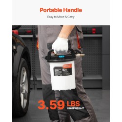 Paineilmakäyttöinen jarrunesteen vaihtosarja 3 l imulaite 1 l täyttöpullo 13 letkuliitintä