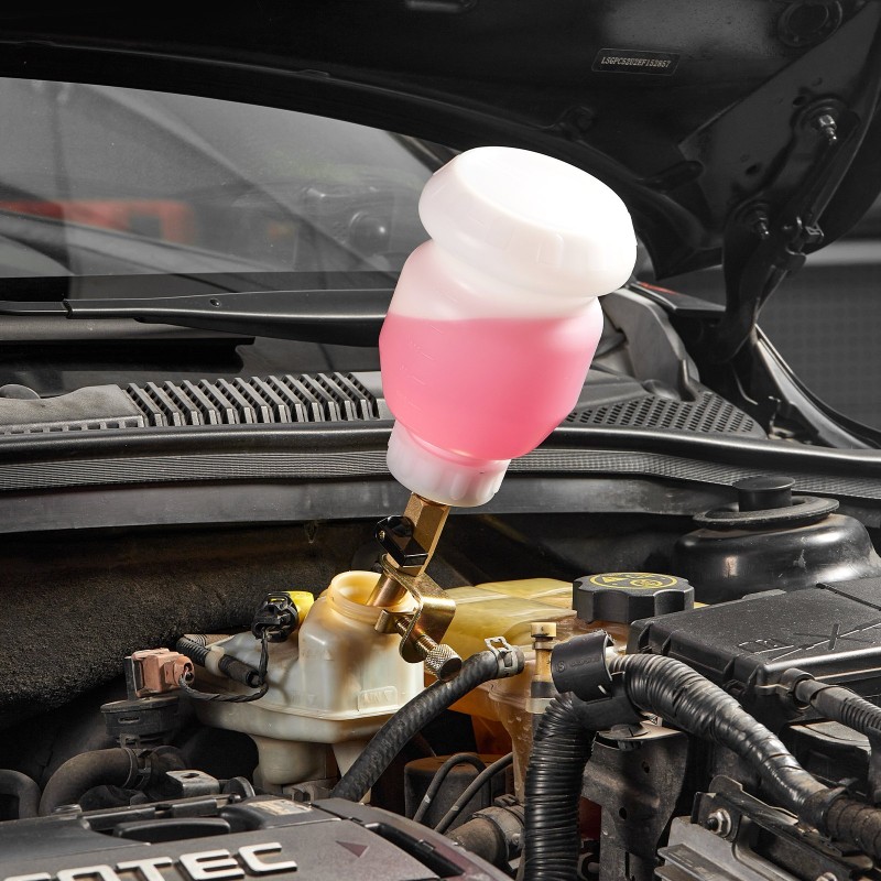 Paineilmakäyttöinen jarrunesteen vaihtosarja 3 l imulaite 1 l täyttöpullo 13 letkuliitintä