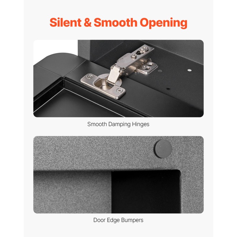 Seinään asennettava peilikaappi kylpyhuoneeseen alumiinirunko 2 korkeussäädettävää karkaistulasihyllyä