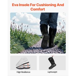 Kumisaappaat miehille vedenpitävät ulkokäyttöön ja työhön