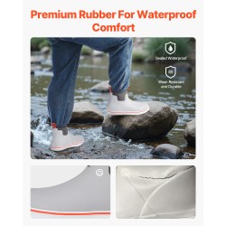 Kumisaappaat miesten vedenpitävät kumiset ulkokäyttöön ja kalastukseen