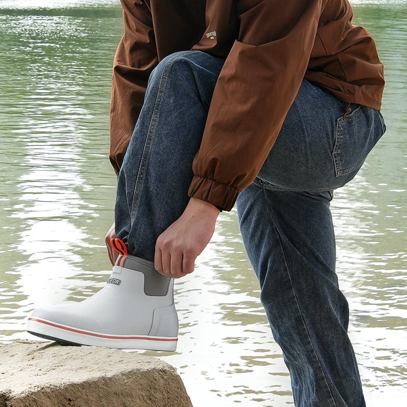 Kumisaappaat miesten vedenpitävät kumiset ulkokäyttöön ja kalastukseen