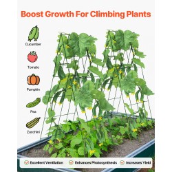 A-muotoinen kurkkutuki rautainen kaksiosainen 100 x 80 cm vihreä käyttövalmis