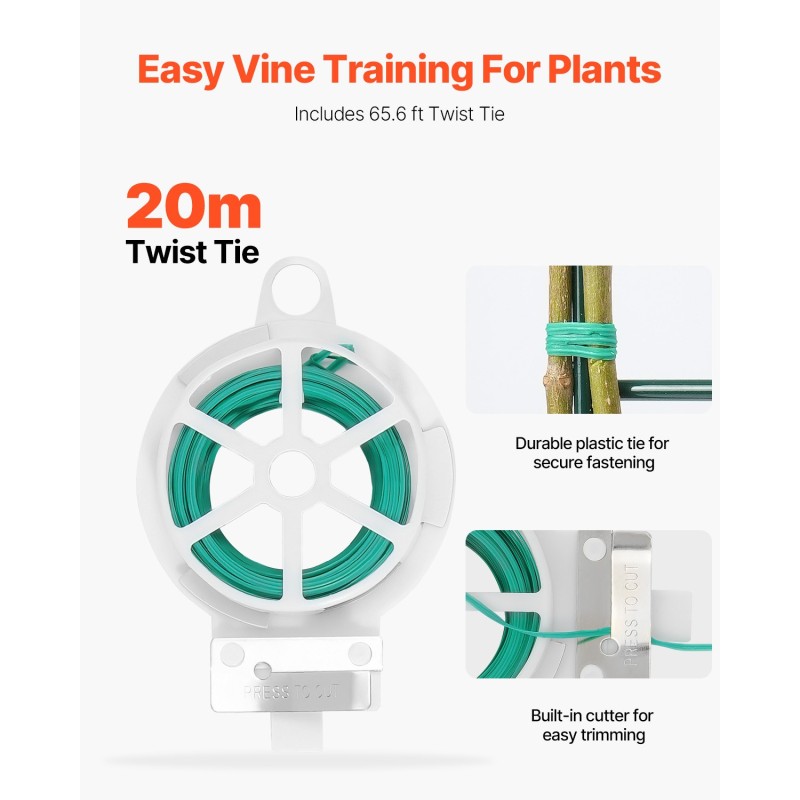 A-muotoinen kurkkutuki rautainen kaksiosainen 100 x 80 cm vihreä käyttövalmis