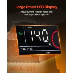 Hitsauskone MMA ja Lift-TIG IGBT-invertterillä 205 A kompakti kannettava