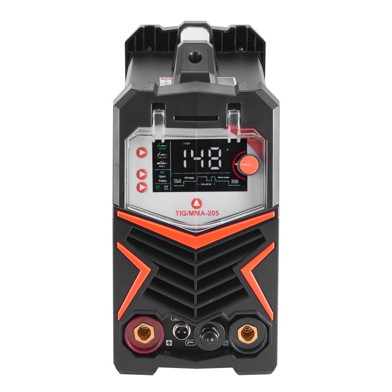 Hitsauskone IGBT-invertteri 205 A tasavirtatig tasavirtapulssitig puikkohitsaus enintään 10 mm