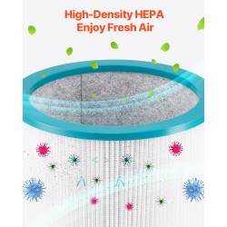 Lapaton tornituuletin 40-tuumainen ABS-muovi H13 HEPA-suodatus 8 nopeustasoa 8H ajastin