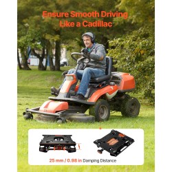 Ilmajousitettu istuimen jousituspakkaus Q235-teräs musta 460x325x70mm yleismallinen jatkokaapeli