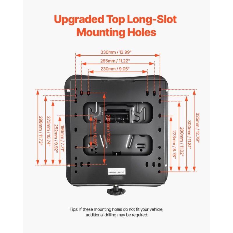 Ilmajousitettu istuimen jousitus universaali Q235-teräs musta 490x420x150mm