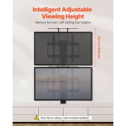 TV-nostoteline pystysuuntainen sähkökäyttöinen hiiliteräs 32–55 tuumalle kaappiasennukseen
