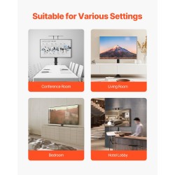 TV-nostoteline pystysuuntainen sähkökäyttöinen hiiliteräs 32–55 tuumalle kaappiasennukseen