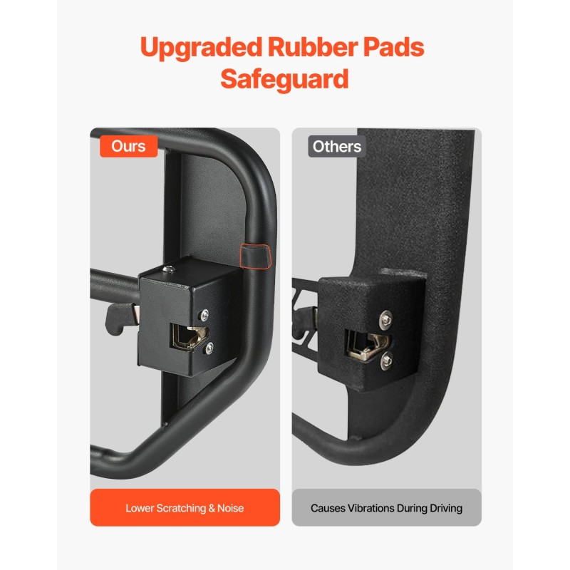 Putkiovet karkaistusta teräsputkesta 4-oviseen Jeep Wrangler JK 2007–2018