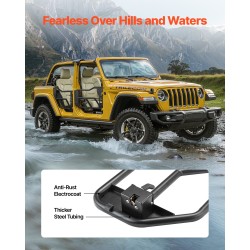 Putkiovet karkaistusta teräsputkesta 4-oviseen Jeep Wrangler JK 2007–2018