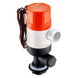 Elävänäpitopumppu ABS-muovirunkoinen kompakti vesitiivis 69 l/min kaksoissisääntulo veneisiin