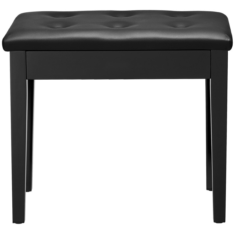 Pianopenkki pehmustetulla istuimella tilavalla säilytystilalla vesitiivis keinonahka kestävä täyspuurunko liukuesteiset