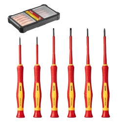 Eristetty 6 osainen ruuvimeisselisarja 1000V magneettikärjillä ja laukulla