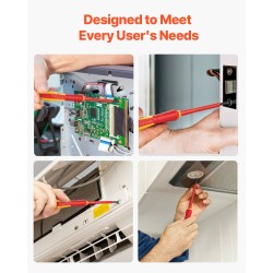 Eristetty 6-osainen ruuvimeisselisarja 1000V magneettikärjillä ja laukulla