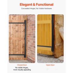 Rautainen portin rakennussarja säädettävä 40–72 tuumaa ulkokäyttöön sisältää saranat ja salpalukon