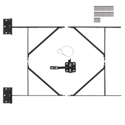 Portin kulmavahvikesarja rautainen 4 kpl sopii 2x4 tuuman puulle ulkokäyttöön