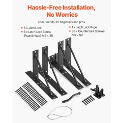 Portin kulmavahvikesarja rautainen 4 kpl sopii 2x4-tuuman puulle ulkokäyttöön