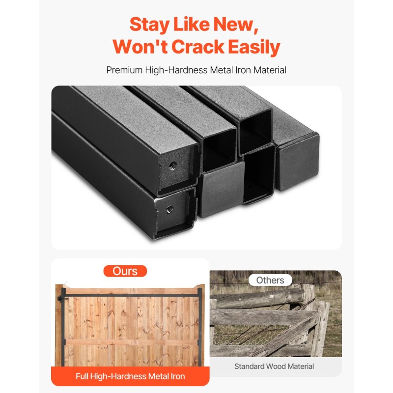 Porttirunkosarja rautainen säädettävä 1524–2438 mm ulkokäyttöön