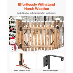 Portin kulmavahvikesarja rautainen säänkestävä ulkokäyttöön musta kuusi osaa