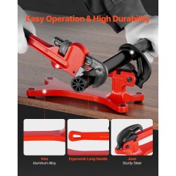 Siirrettävä putkipenkki alumiiniseosrunko teräsleuoilla 1/8–1-1/2 tuumalle