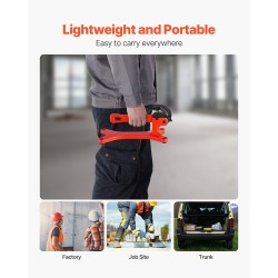 Siirrettävä putkipenkki alumiiniseosrunko teräsleuoilla 1/8–1-1/2 tuumalle