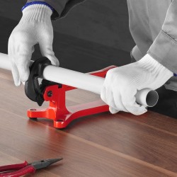 Siirrettävä putkipenkki alumiiniseosrunko teräsleuoilla 1/8–1-1/2 tuumalle