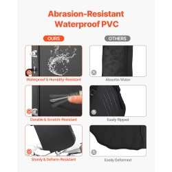 Suorakulmainen PVC-pinnoitettu kovakotelo 39 tuuman sähkökitaralle paksulla pehmusteella