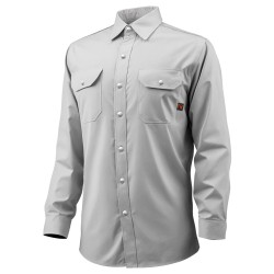 Hitsaustakki palosuojattu puuvilla XXL harmaa kaksi taskua metallinepparit