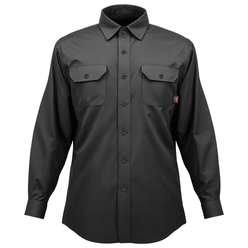 Hitsaustakki palosuojattu puuvillakangas koko M musta valokaarisuoja 2 taskua